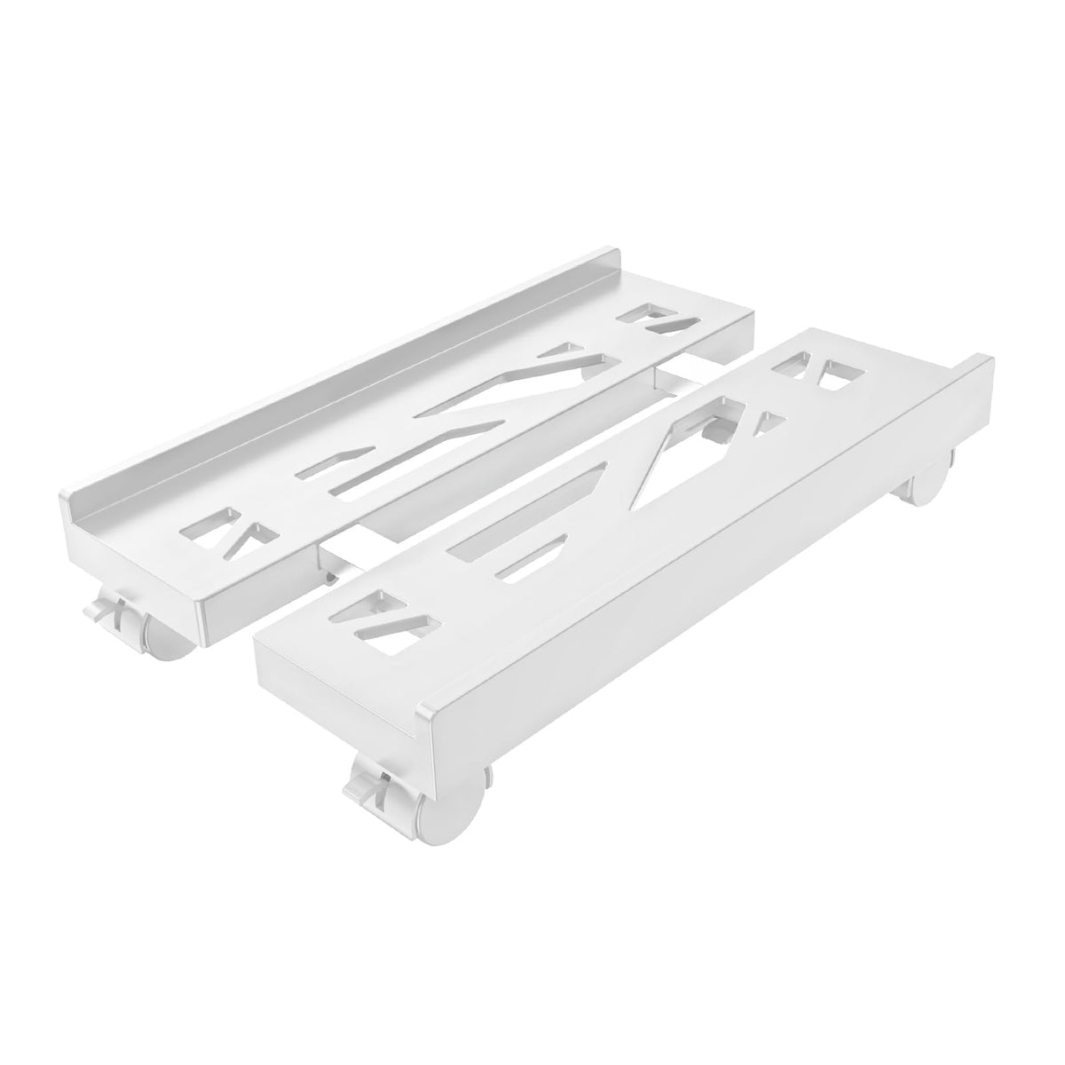 Adjustable Computer Tower Stand, Ventilated Mobile CPU Holder, Black