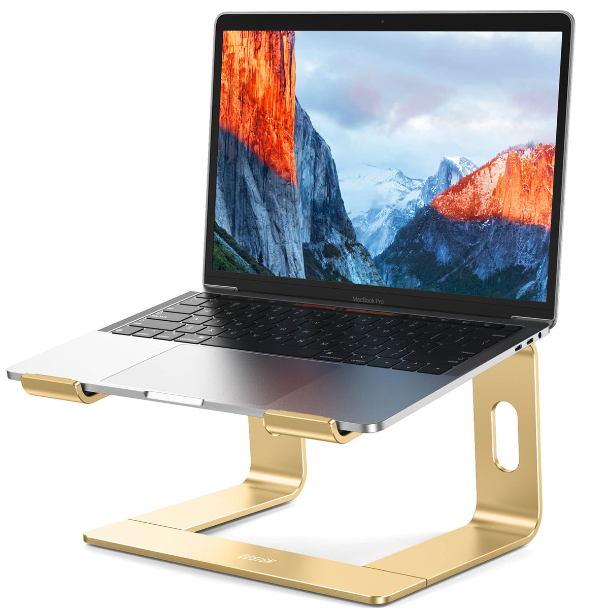 BESIGN LS03 Aluminum Laptop Stand, Ergonomic Detachable Computer Stand, Notebook Riser, Laptop Mount Compatible with Air, Pro, Dell, HP, Lenovo More 10-15.6" Laptops, Silver