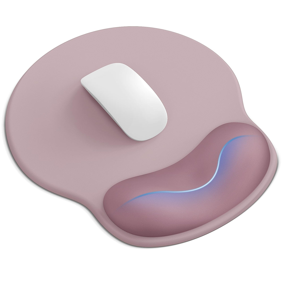 Mouse Pad with Wrist Rest for Desktop Large Ergonomic Mouse Mat(Light Pink)