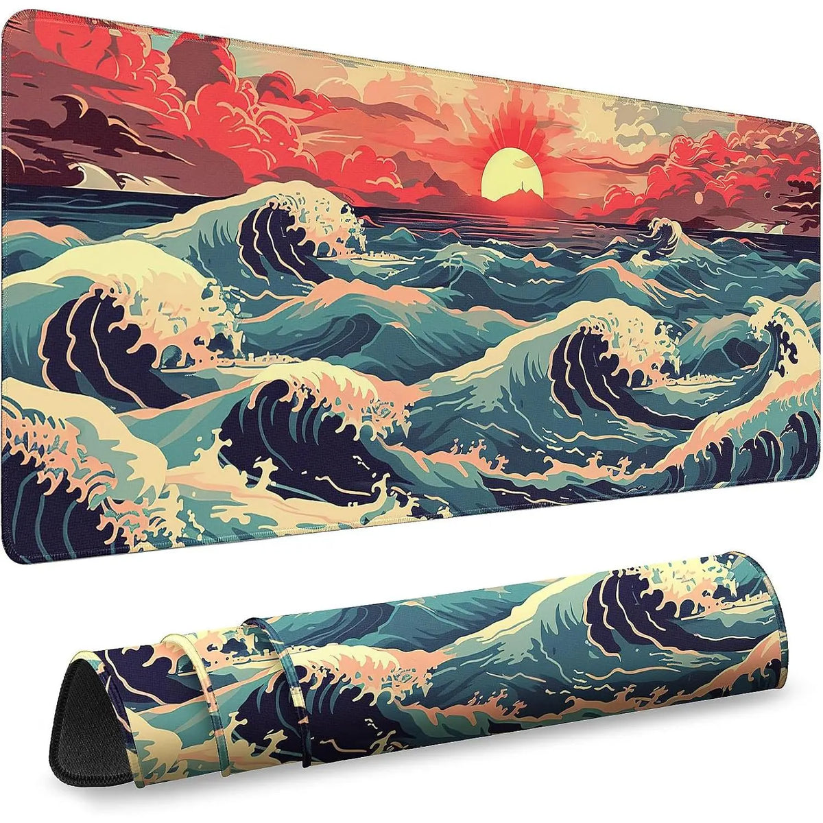 Pad Gaming - Desk Mat for Keyboard and  - Large  Pads for Desk, Gaming Mousepad with Non-Slip Base, Desks Pad (11.8" X 9.8") for , Office and