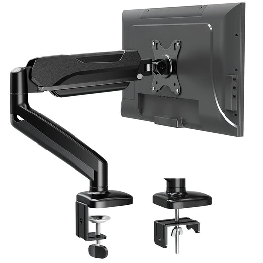 Gas Spring Adjustable Single Monitor Desk Mount for 13"-32" Screens | Upgrade Your Desk
