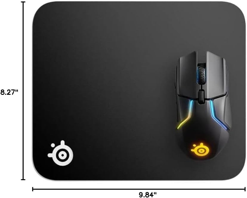 SteelSeries QcK Gaming Mouse Pad - Small Cloth - Optimized For Gaming Sensors