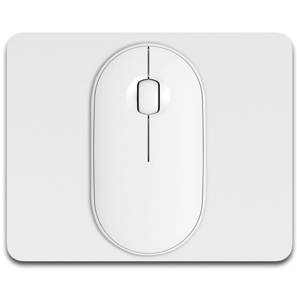 Small Mouse Pad, 6 x 8 Inch Thick Rubber Premium-Textured Non-Slip Portable & Washable Mini Mouse Mat for Women Men Wireless Laptops Keyboard Tray Gaming Work Computer Office Travel, Black