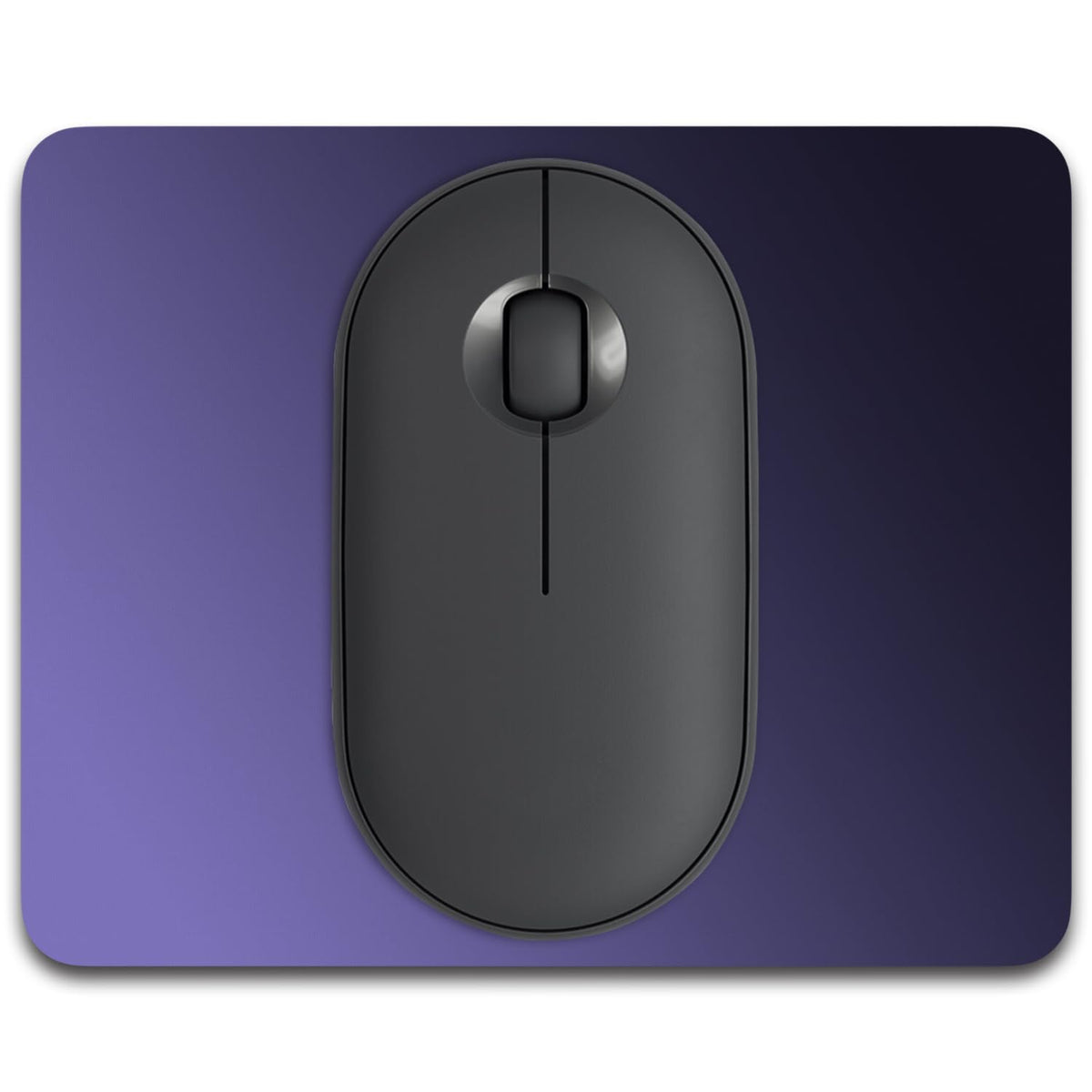 Small Mouse Pad, 6 x 8 Inch Thick Rubber Premium-Textured Non-Slip Portable & Washable Mini Mouse Mat for Women Men Wireless Laptops Keyboard Tray Gaming Work Computer Office Travel, Black