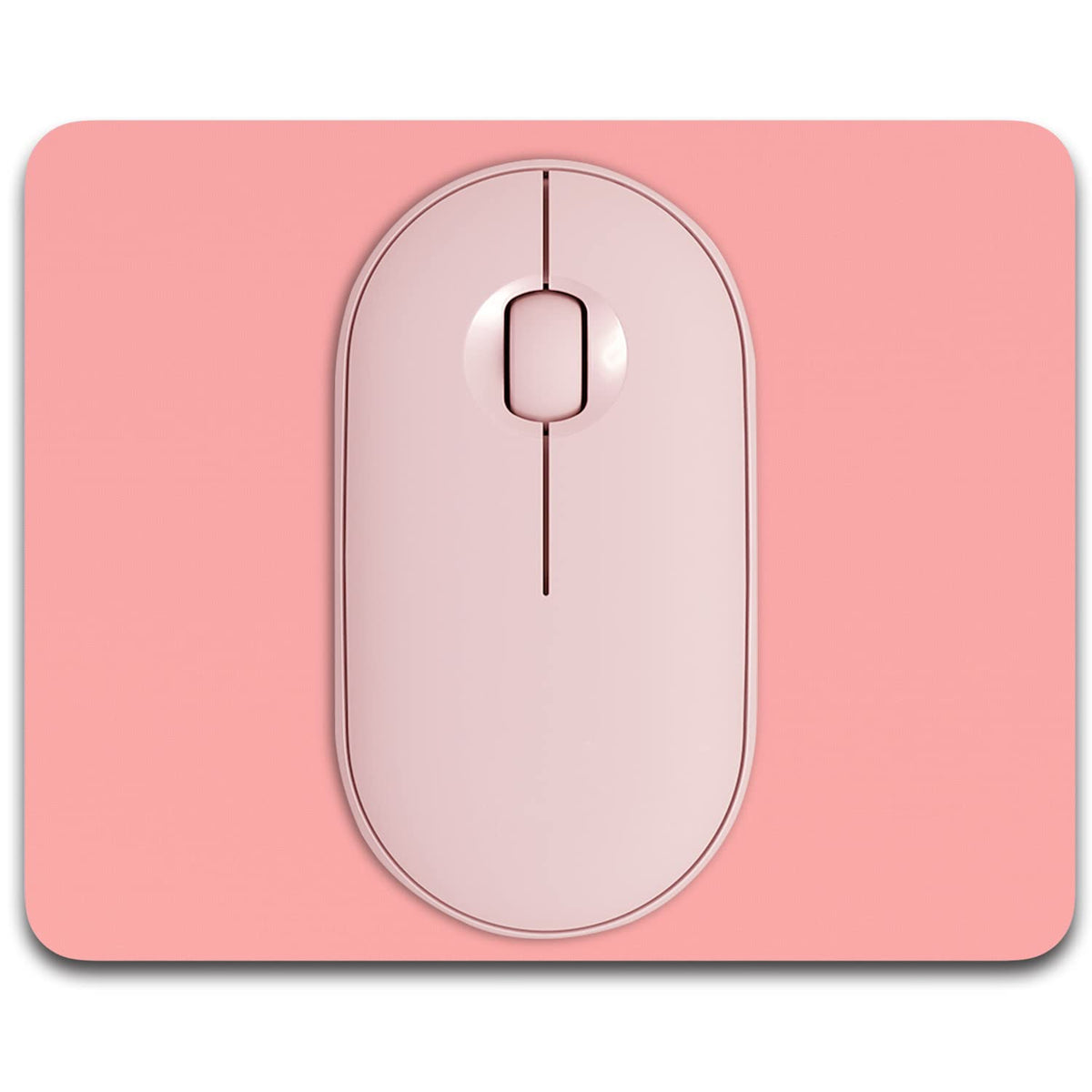 Small Mouse Pad, 6 x 8 Inch Thick Rubber Premium-Textured Non-Slip Portable & Washable Mini Mouse Mat for Women Men Wireless Laptops Keyboard Tray Gaming Work Computer Office Travel, Black