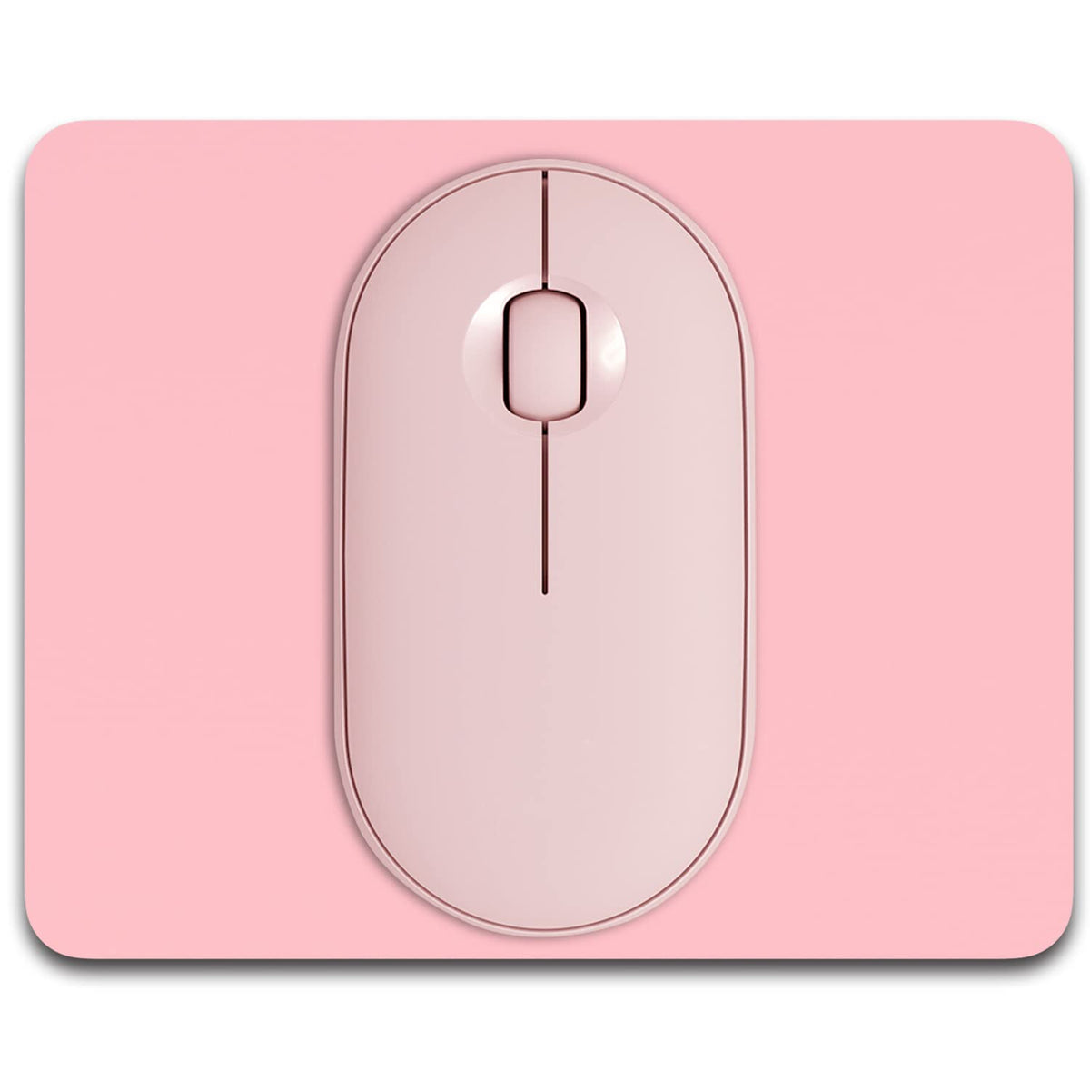 Small Mouse Pad, 6 x 8 Inch Thick Rubber Premium-Textured Non-Slip Portable & Washable Mini Mouse Mat for Women Men Wireless Laptops Keyboard Tray Gaming Work Computer Office Travel, Black