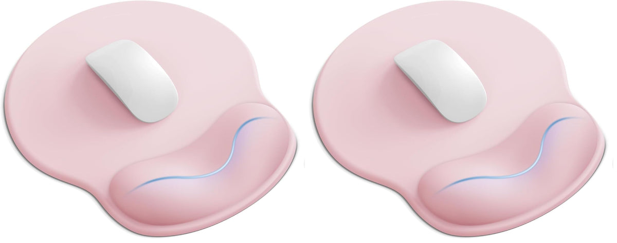 Mouse Pad with Wrist Rest for Desktop Large Ergonomic Mouse Mat(Light Pink)