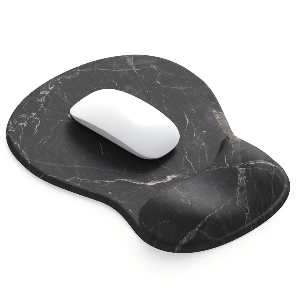 DEMON CHEST ErgoComfort Gel Wrist Rest Mouse Pad-Ergonomic Office Mousepad with Wrist Support-Non-Slip, Design Desk Accessories Mat for Home&Game Decor (02Pink Serenity)