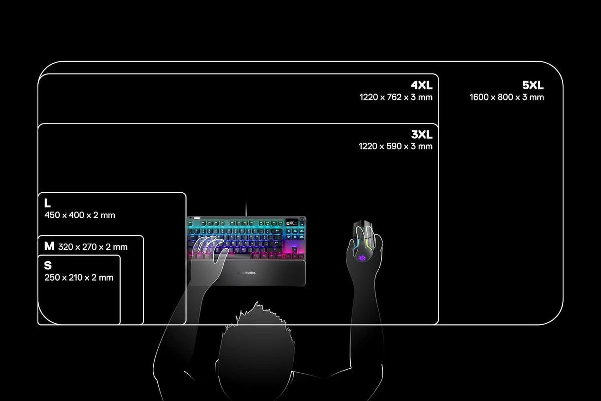 SteelSeries QcK Gaming Mouse Pad - Small Cloth - Optimized For Gaming Sensors