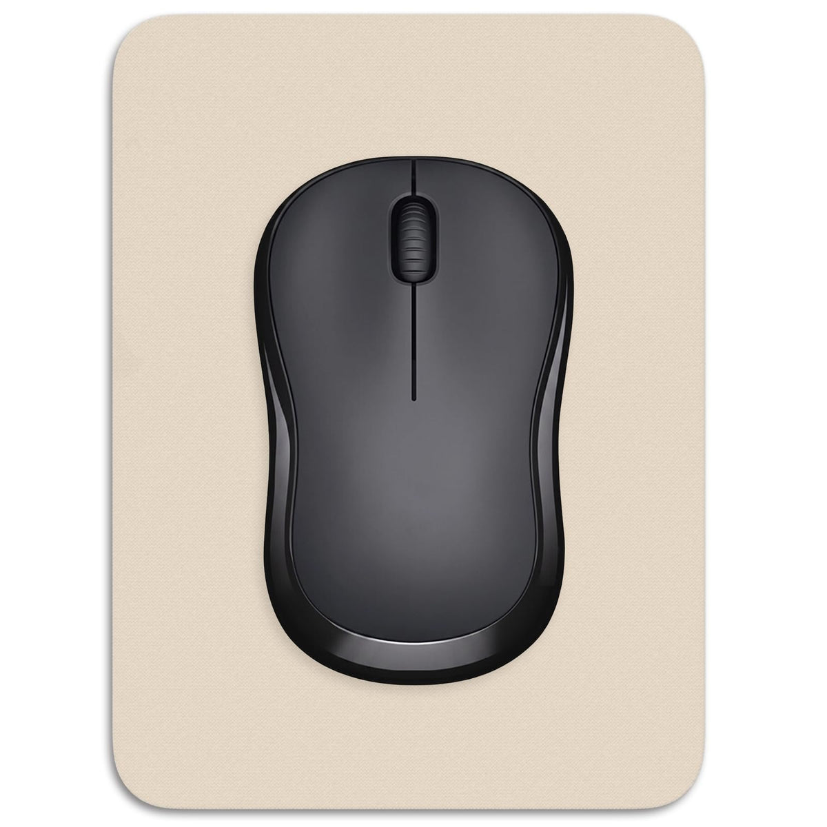 Small Mouse Pad, 6 x 8 Inch Thick Rubber Premium-Textured Non-Slip Portable & Washable Mini Mouse Mat for Women Men Wireless Laptops Keyboard Tray Gaming Work Computer Office Travel, Black