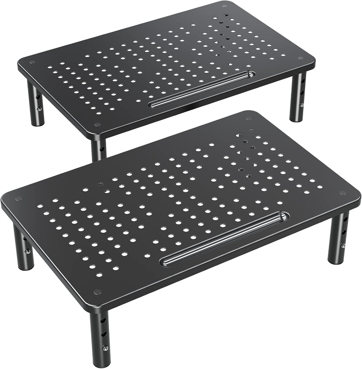 ELIVED 2 Pack Monitor Stand Riser - 3 Height Adjustable Monitor Stand