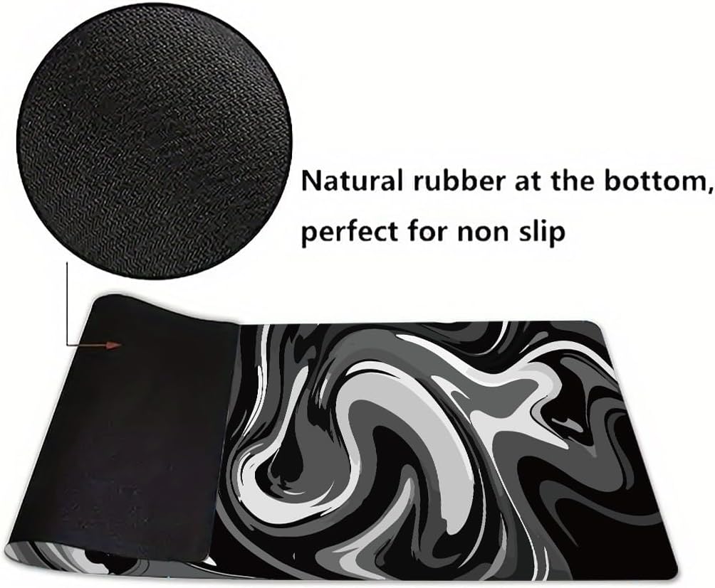 Rcege Large Gaming Mouse Pad Extended Desk Mat with Non Slip Stitched Edge