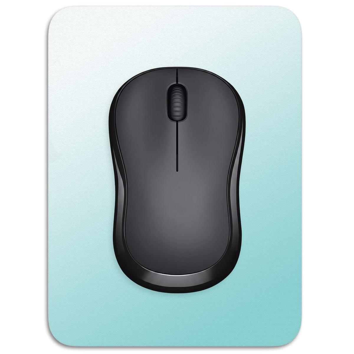 Small Mouse Pad, 6 x 8 Inch Thick Rubber Premium-Textured Non-Slip Portable & Washable Mini Mouse Mat for Women Men Wireless Laptops Keyboard Tray Gaming Work Computer Office Travel, Black