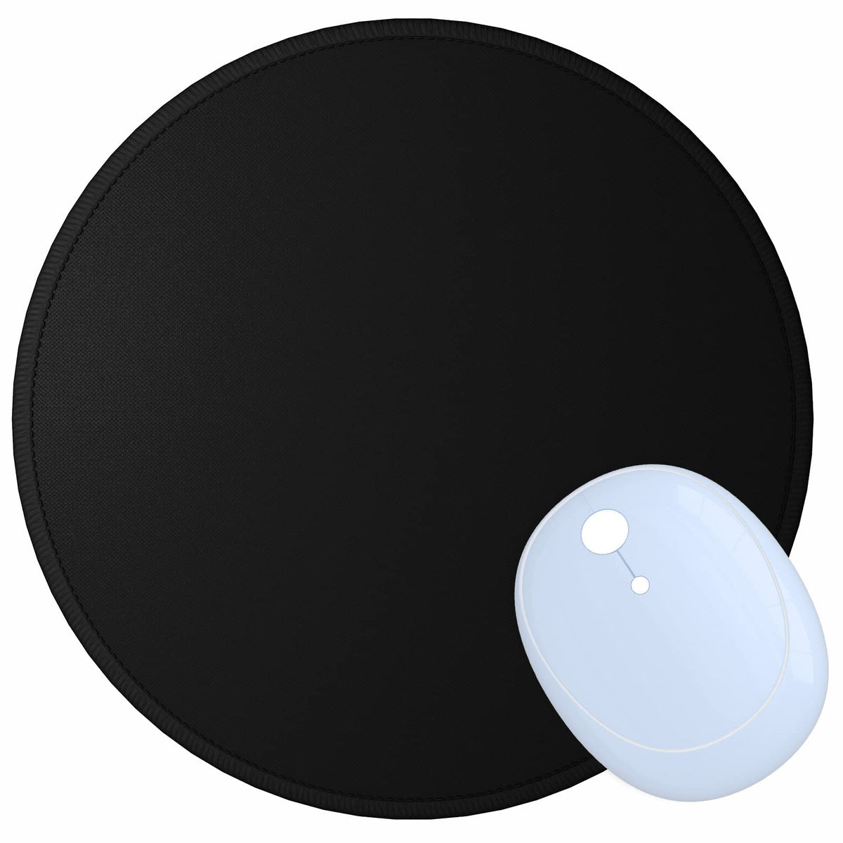 Small Mouse Pad, 6 x 8 Inch Thick Rubber Premium-Textured Non-Slip Portable & Washable Mini Mouse Mat for Women Men Wireless Laptops Keyboard Tray Gaming Work Computer Office Travel, Black