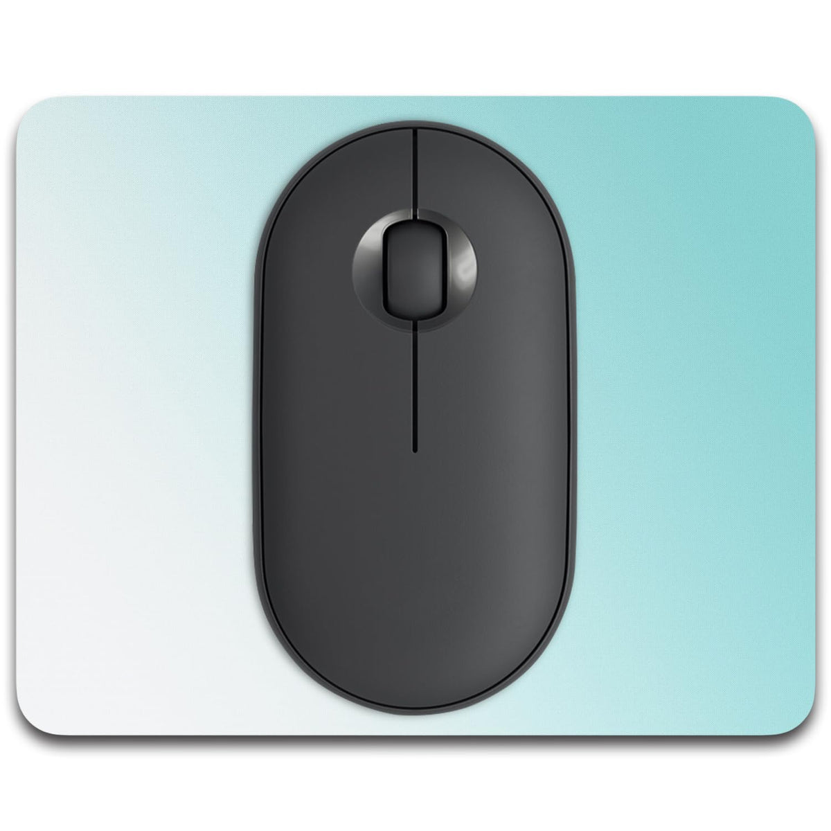 Small Mouse Pad, 6 x 8 Inch Thick Rubber Premium-Textured Non-Slip Portable & Washable Mini Mouse Mat for Women Men Wireless Laptops Keyboard Tray Gaming Work Computer Office Travel, Black