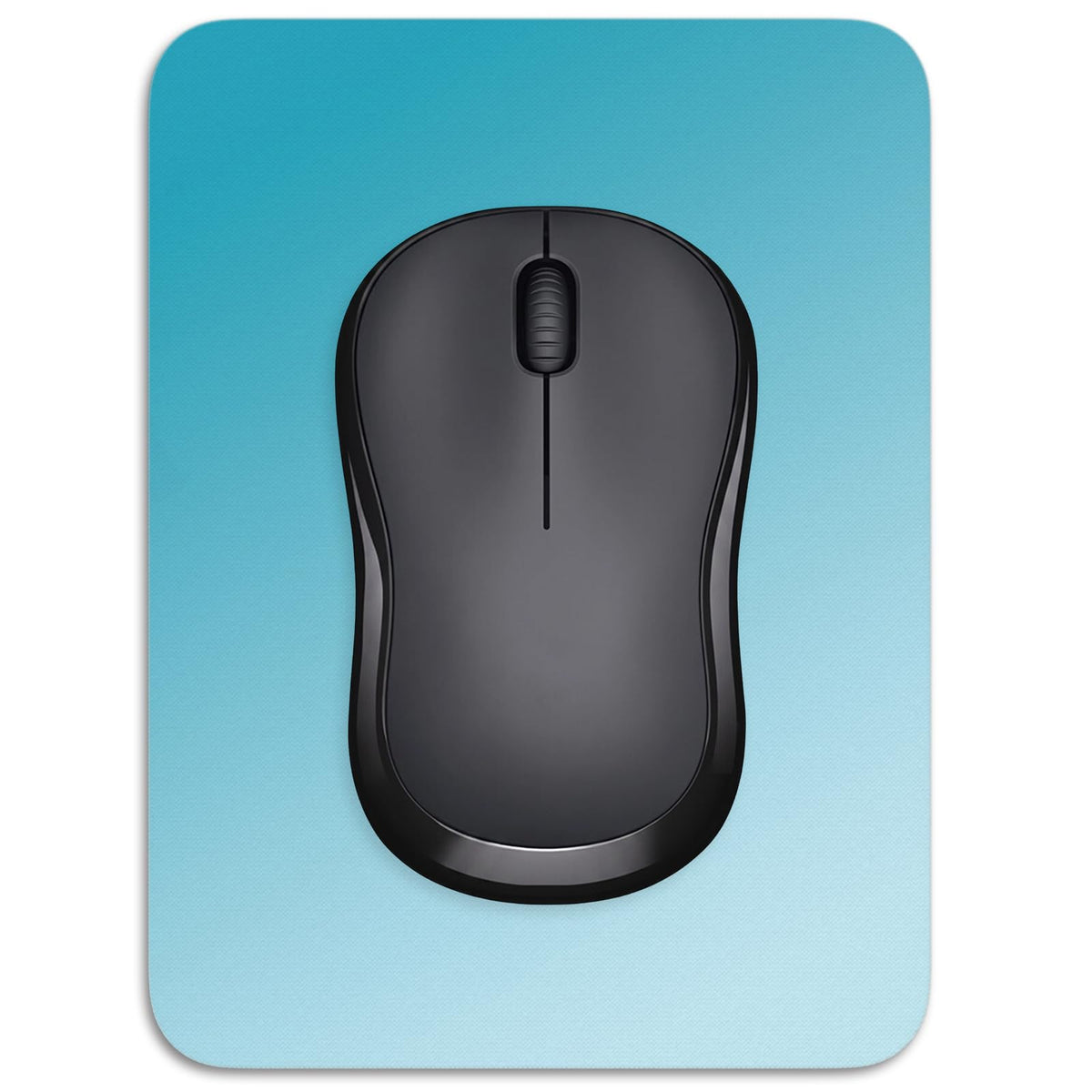 Small Mouse Pad, 6 x 8 Inch Thick Rubber Premium-Textured Non-Slip Portable & Washable Mini Mouse Mat for Women Men Wireless Laptops Keyboard Tray Gaming Work Computer Office Travel, Black