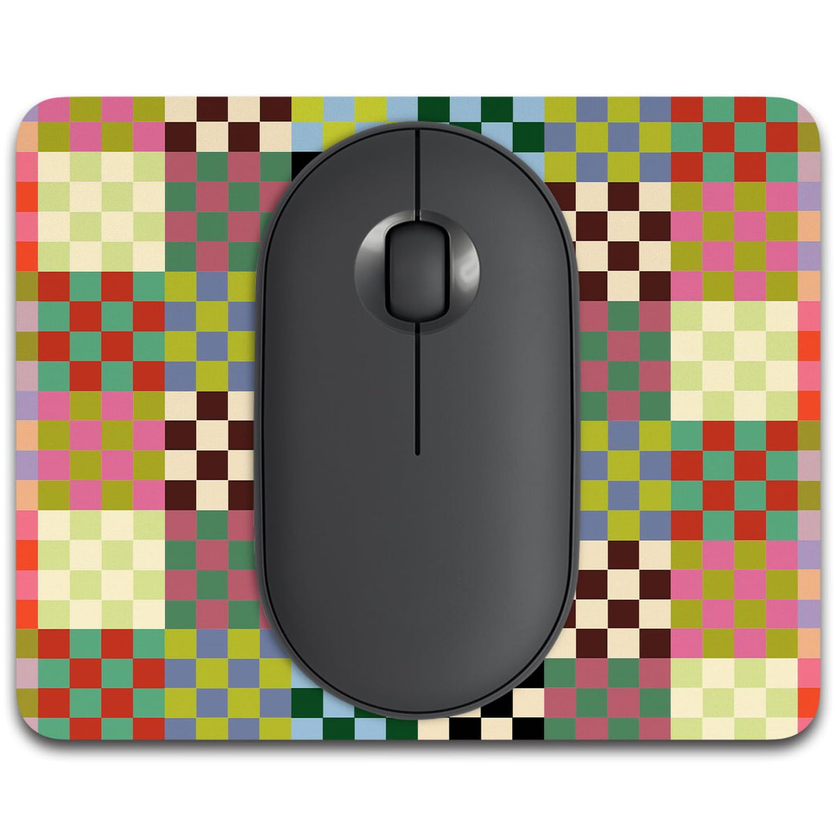 Small Mouse Pad, 6 x 8 Inch Thick Rubber Premium-Textured Non-Slip Portable & Washable Mini Mouse Mat for Women Men Wireless Laptops Keyboard Tray Gaming Work Computer Office Travel, Black