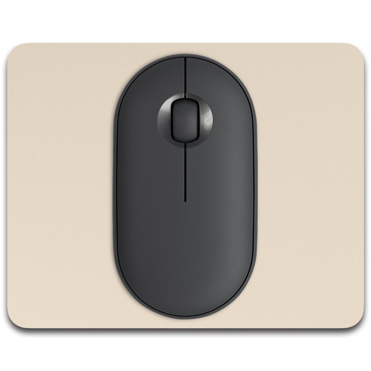 Small Mouse Pad, 6 x 8 Inch Thick Rubber Premium-Textured Non-Slip Portable & Washable Mini Mouse Mat for Women Men Wireless Laptops Keyboard Tray Gaming Work Computer Office Travel, Black