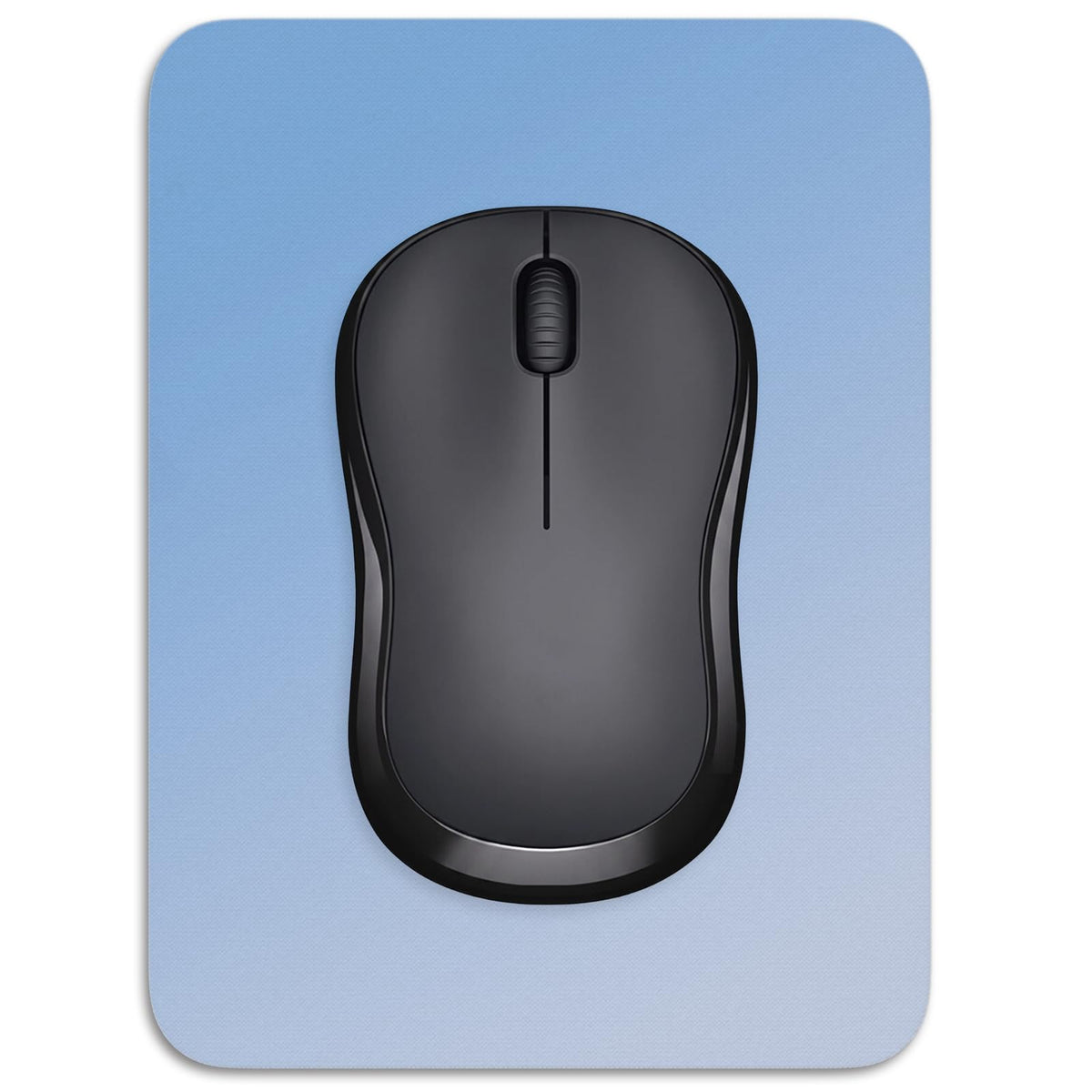 Small Mouse Pad, 6 x 8 Inch Thick Rubber Premium-Textured Non-Slip Portable & Washable Mini Mouse Mat for Women Men Wireless Laptops Keyboard Tray Gaming Work Computer Office Travel, Black