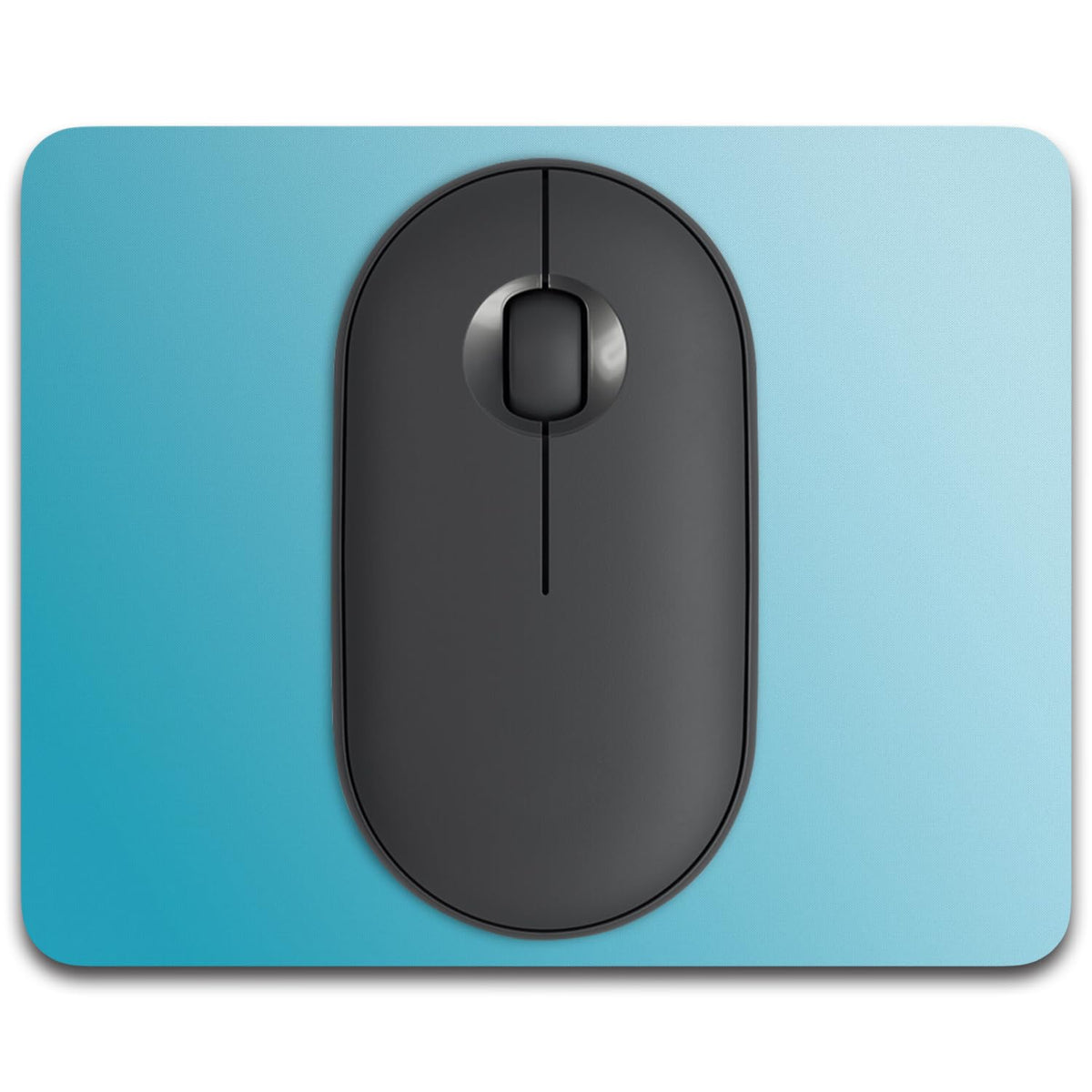 Small Mouse Pad, 6 x 8 Inch Thick Rubber Premium-Textured Non-Slip Portable & Washable Mini Mouse Mat for Women Men Wireless Laptops Keyboard Tray Gaming Work Computer Office Travel, Black