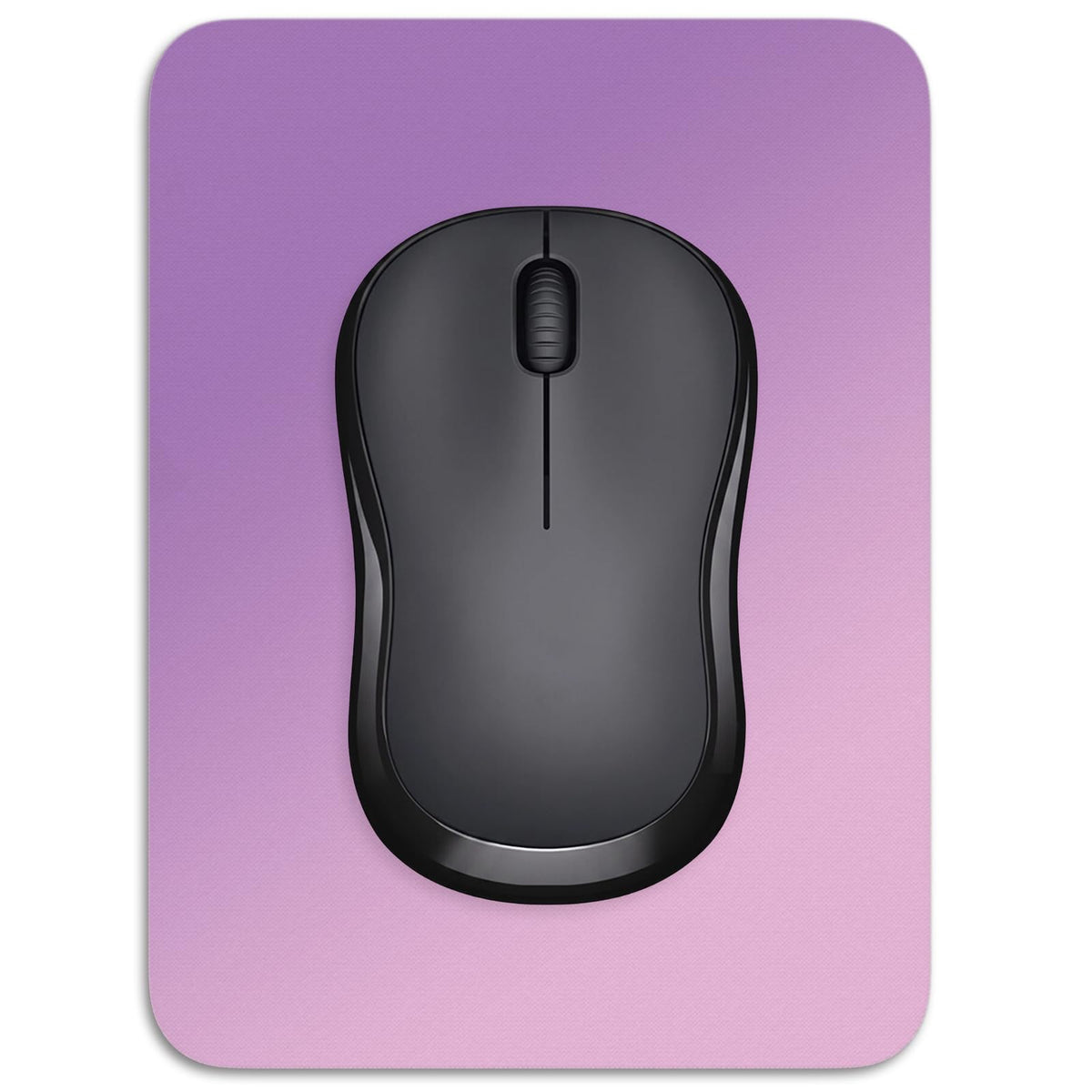Small Mouse Pad, 6 x 8 Inch Thick Rubber Premium-Textured Non-Slip Portable & Washable Mini Mouse Mat for Women Men Wireless Laptops Keyboard Tray Gaming Work Computer Office Travel, Black
