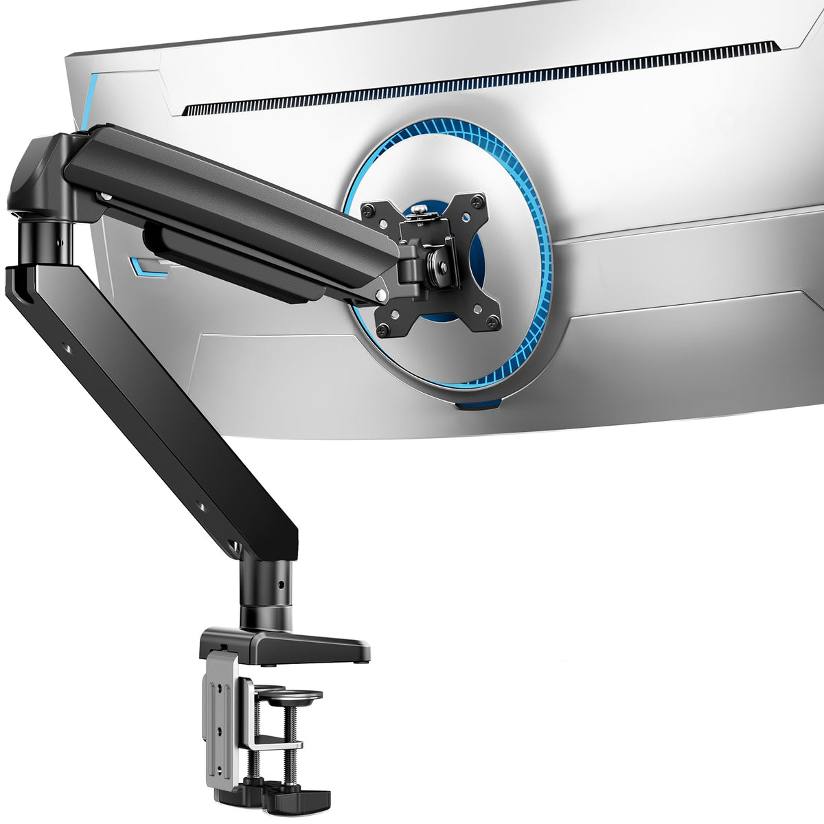 ErGear Dual Monitor Stand up to 33 inches Screen, Load-Bearing Max 22 lbs Each Arm, Adjustable Dual Monitor Mount, Sturdy Steel vesa Monitor Mount with Stable VESA 75x75 100x100mm