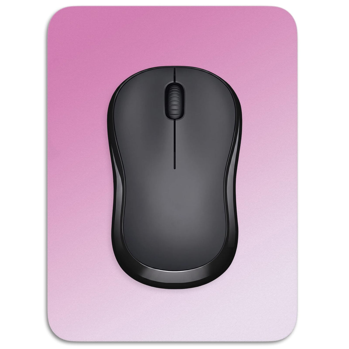 Small Mouse Pad, 6 x 8 Inch Thick Rubber Premium-Textured Non-Slip Portable & Washable Mini Mouse Mat for Women Men Wireless Laptops Keyboard Tray Gaming Work Computer Office Travel, Black