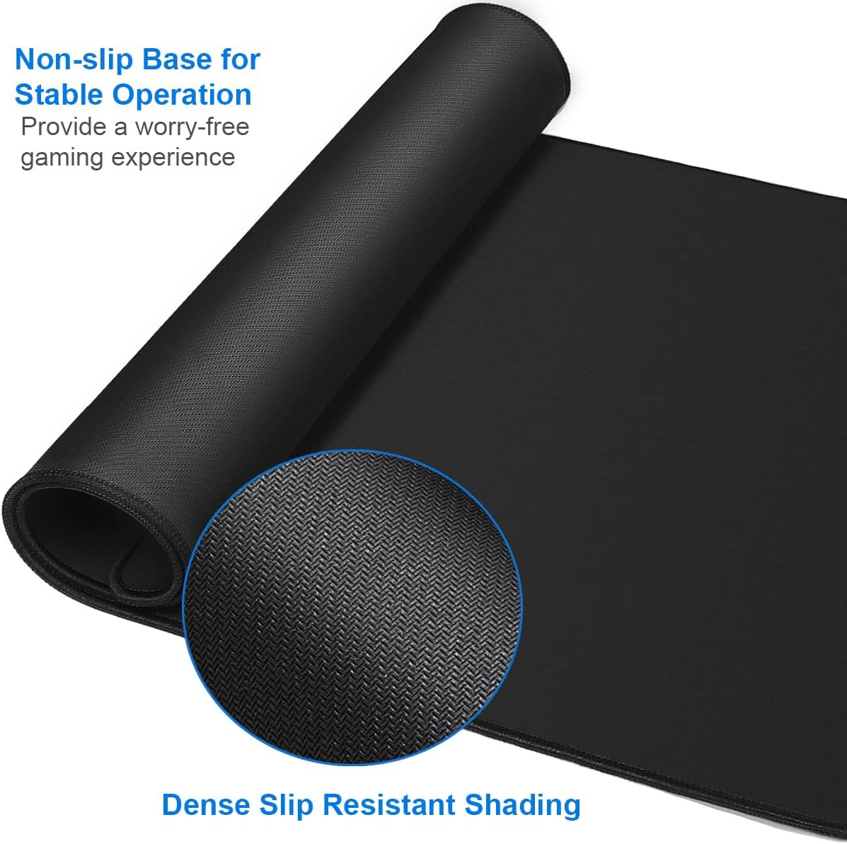 Large Gaming Mouse Pad, 31.5x15.7 in Large Desk Computer Keyboard Mouse Mat