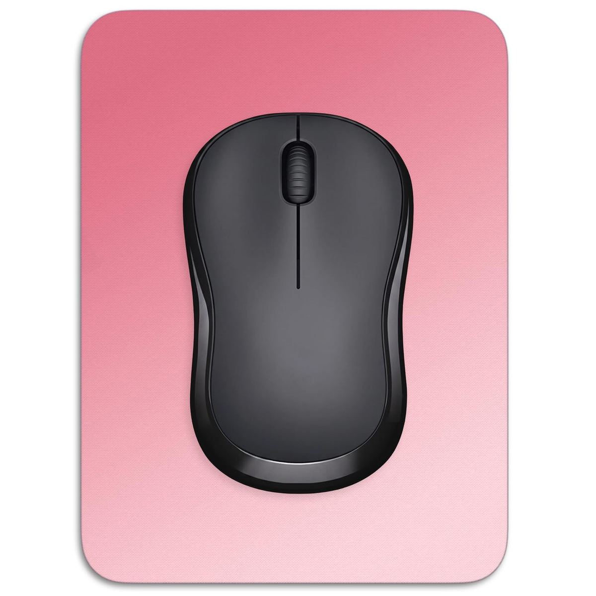 Small Mouse Pad, 6 x 8 Inch Thick Rubber Premium-Textured Non-Slip Portable & Washable Mini Mouse Mat for Women Men Wireless Laptops Keyboard Tray Gaming Work Computer Office Travel, Black