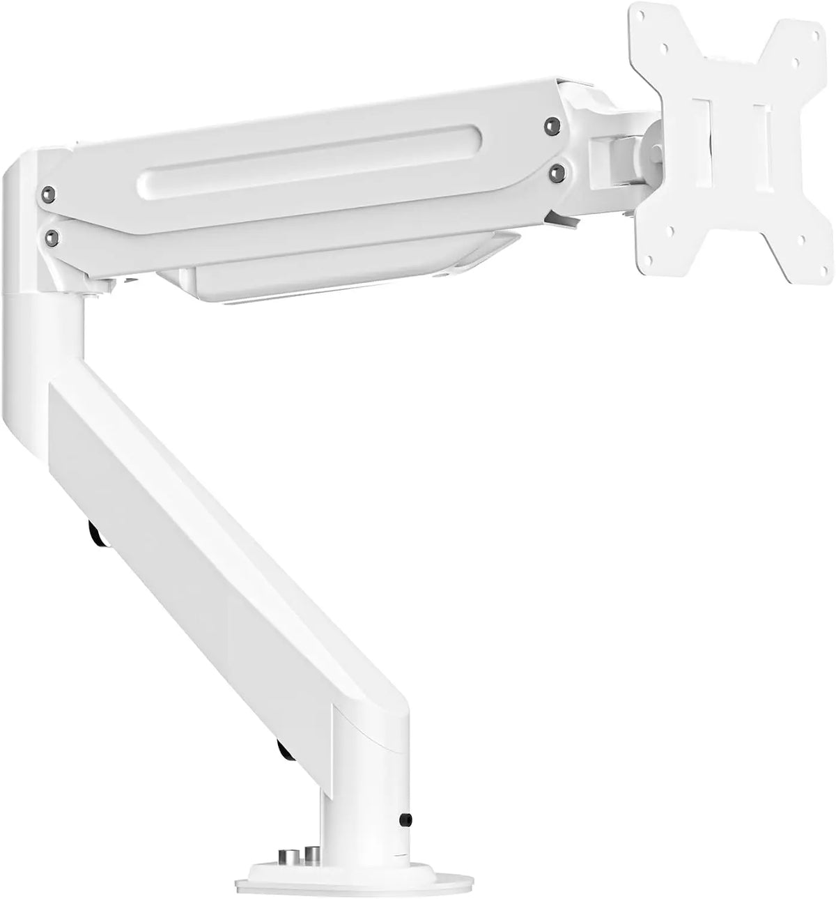 Monitor Mount Gas Spring Monitor Arm Desk Mount Fully Adjustable Fits 17 20 22 23 24 26 27 32 35 inch Monitors Weight Capacity up to 24.25 lbs