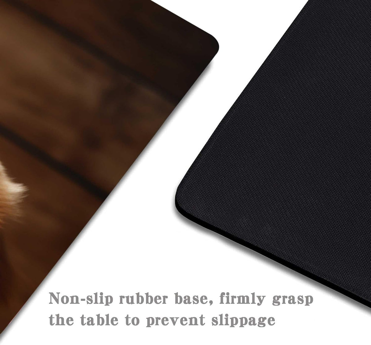 Cute Dog Mouse Pad,Three Adorable Golden Retrievers Healing Smiles That Blend Seamlessly with The Warmth of a Lazy Afternoon Sun Mouse Pad, Non-Slip Rubber Base Mousepad Waterproof for Kids Desk Pad