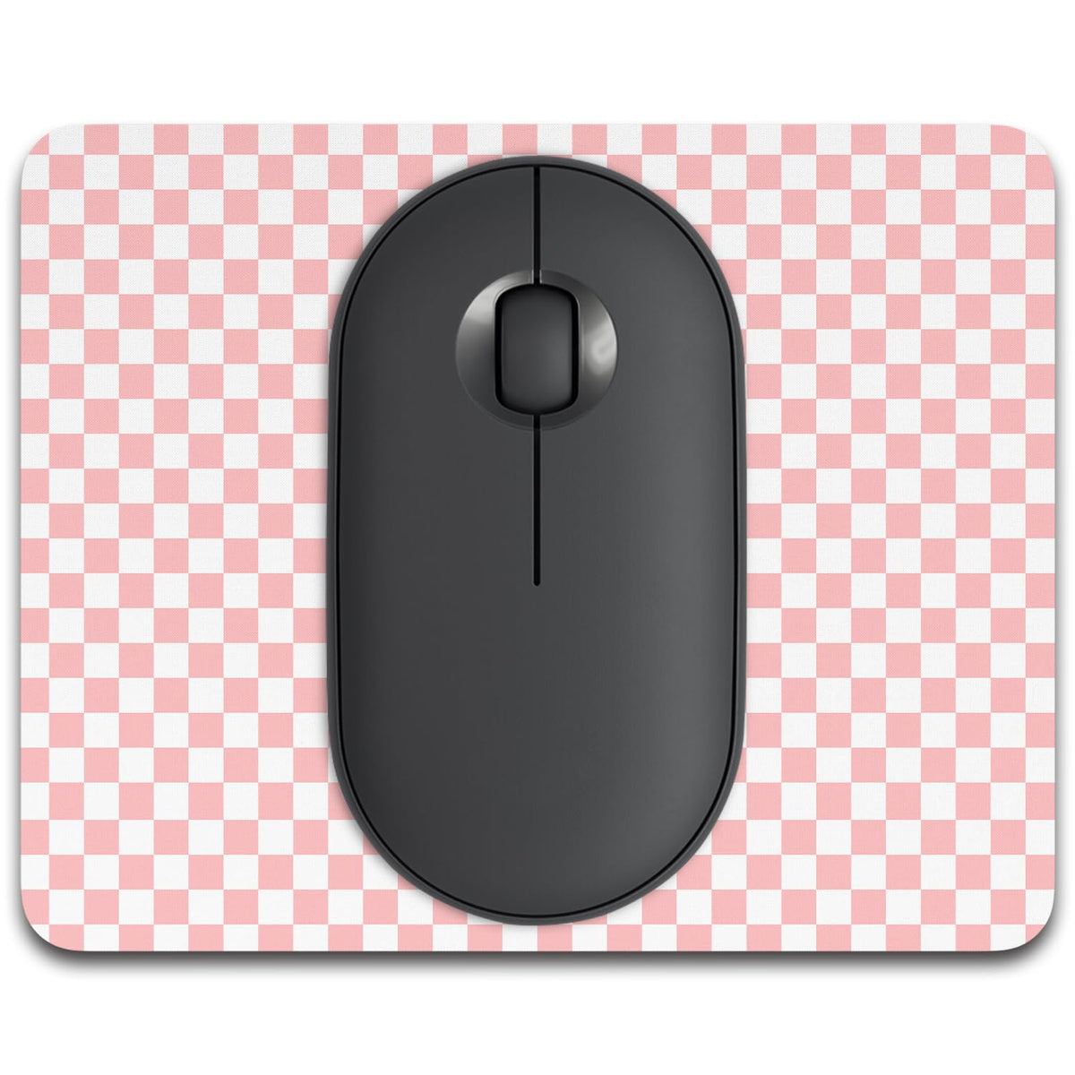 Small Mouse Pad, 6 x 8 Inch Thick Rubber Premium-Textured Non-Slip Portable & Washable Mini Mouse Mat for Women Men Wireless Laptops Keyboard Tray Gaming Work Computer Office Travel, Black
