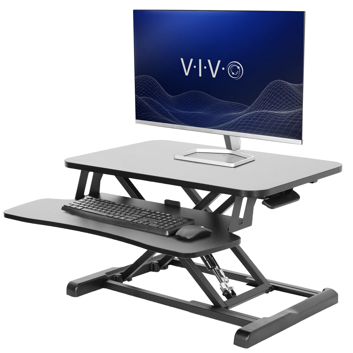 VIVO Black 32 in Standing Desk Converter, DESK-V000K
