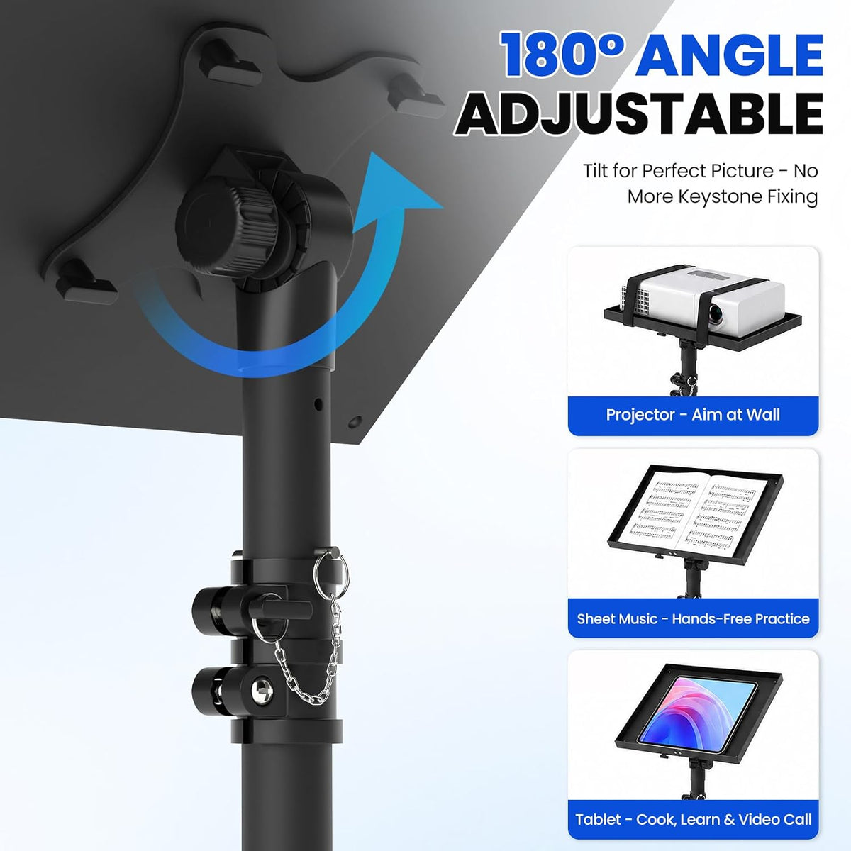 Projector Stand Tripod Laptop Stands Height Adjustable
