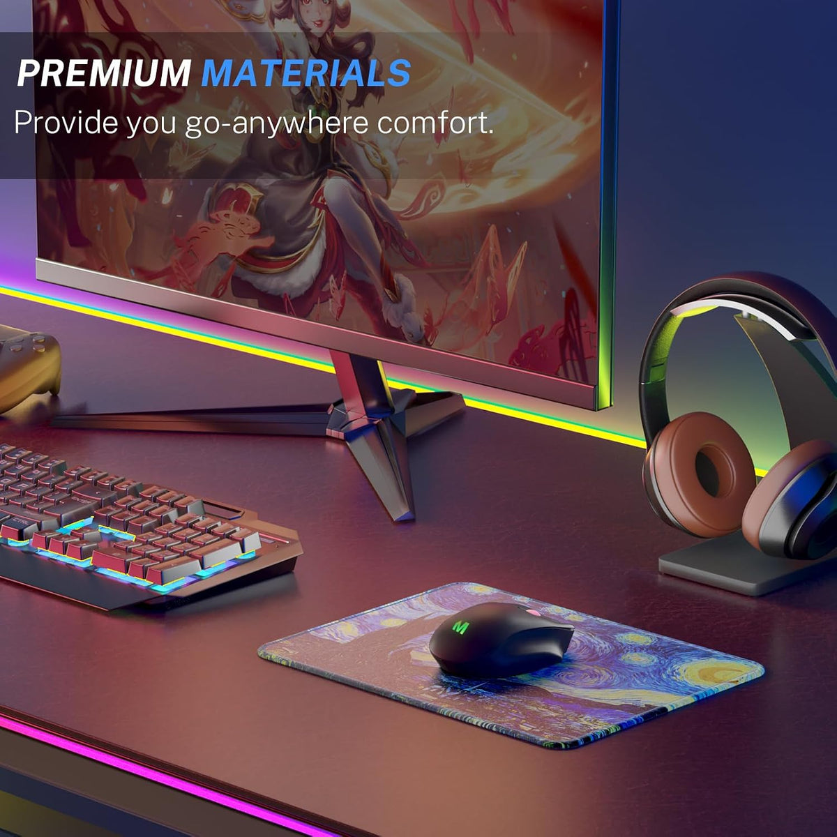 MROCO Essential Office & Gaming Mouse Pad, 8.5 x 11 Inch, Starry Night