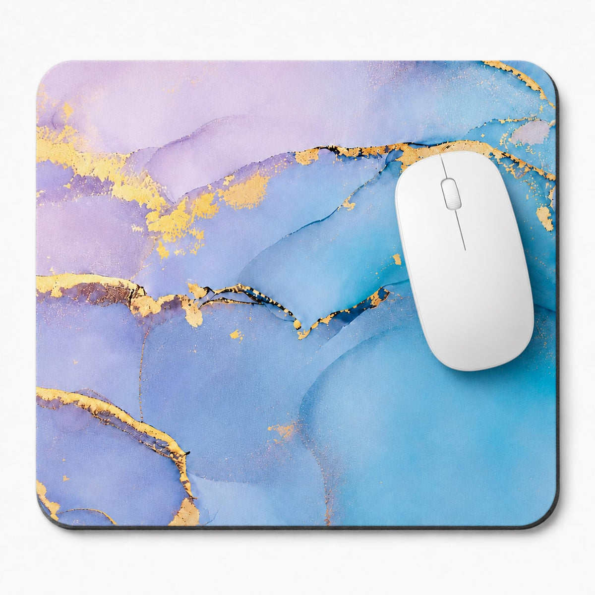 3 Pcs Vintage Flower Mouse pad,7.87×9.45 in Washable Square Desk Pad,Anti-Slip Rubber Base,Cute Floral Laptop Mat for Home Office Use