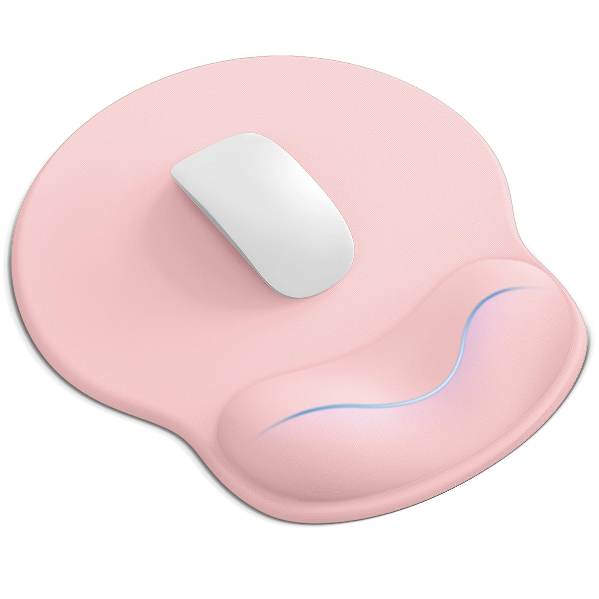 Mouse Pad with Wrist Rest for Desktop Large Ergonomic Mouse Mat(Light Pink)