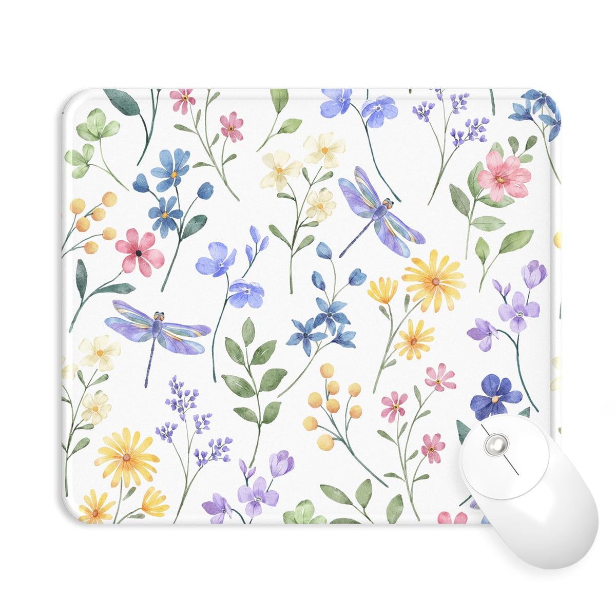 eulps Mouse Pad with Wrist Rest, Comfortable Computer Mousepad with Gel Wrist Support Smooth Surface and Non-Slip PU Base for Pain Relief, Laptop, Office & Home (Cyan Pink Marble)