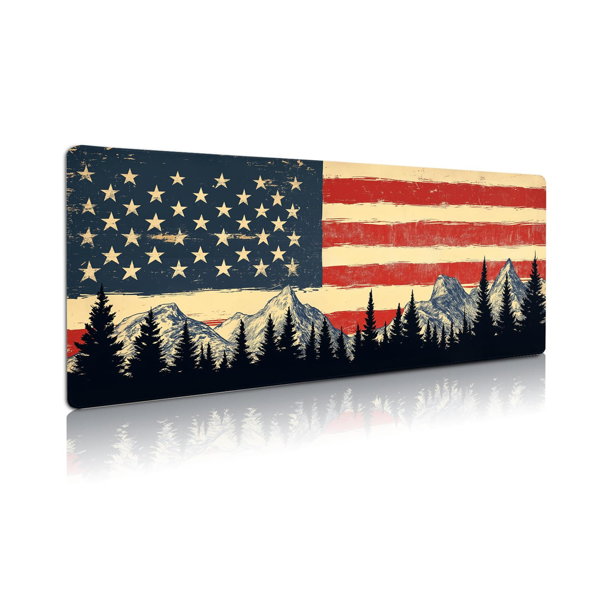 Extended Gaming Mouse Pad, Large Mouse Mat 3 mm Nature Rubber Base Mousepad with Stitched Edges, Non-Slip Desk Mat for Office Home Great Gift 31.5x11.8 Inch (Dark Canyon 5)