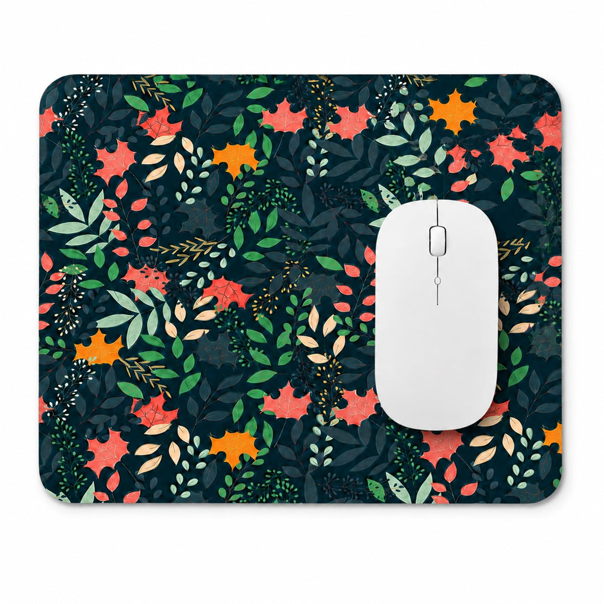 3 Pcs Vintage Flower Mouse pad,7.87×9.45 in Washable Square Desk Pad,Anti-Slip Rubber Base,Cute Floral Laptop Mat for Home Office Use