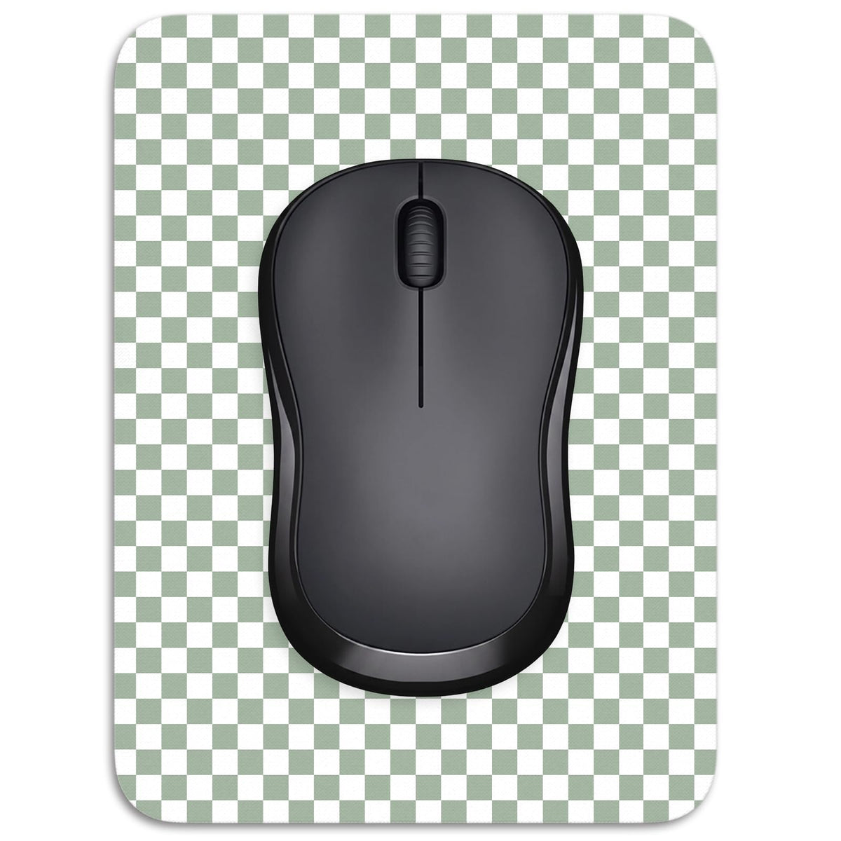 Small Mouse Pad, 6 x 8 Inch Thick Rubber Premium-Textured Non-Slip Portable & Washable Mini Mouse Mat for Women Men Wireless Laptops Keyboard Tray Gaming Work Computer Office Travel, Black