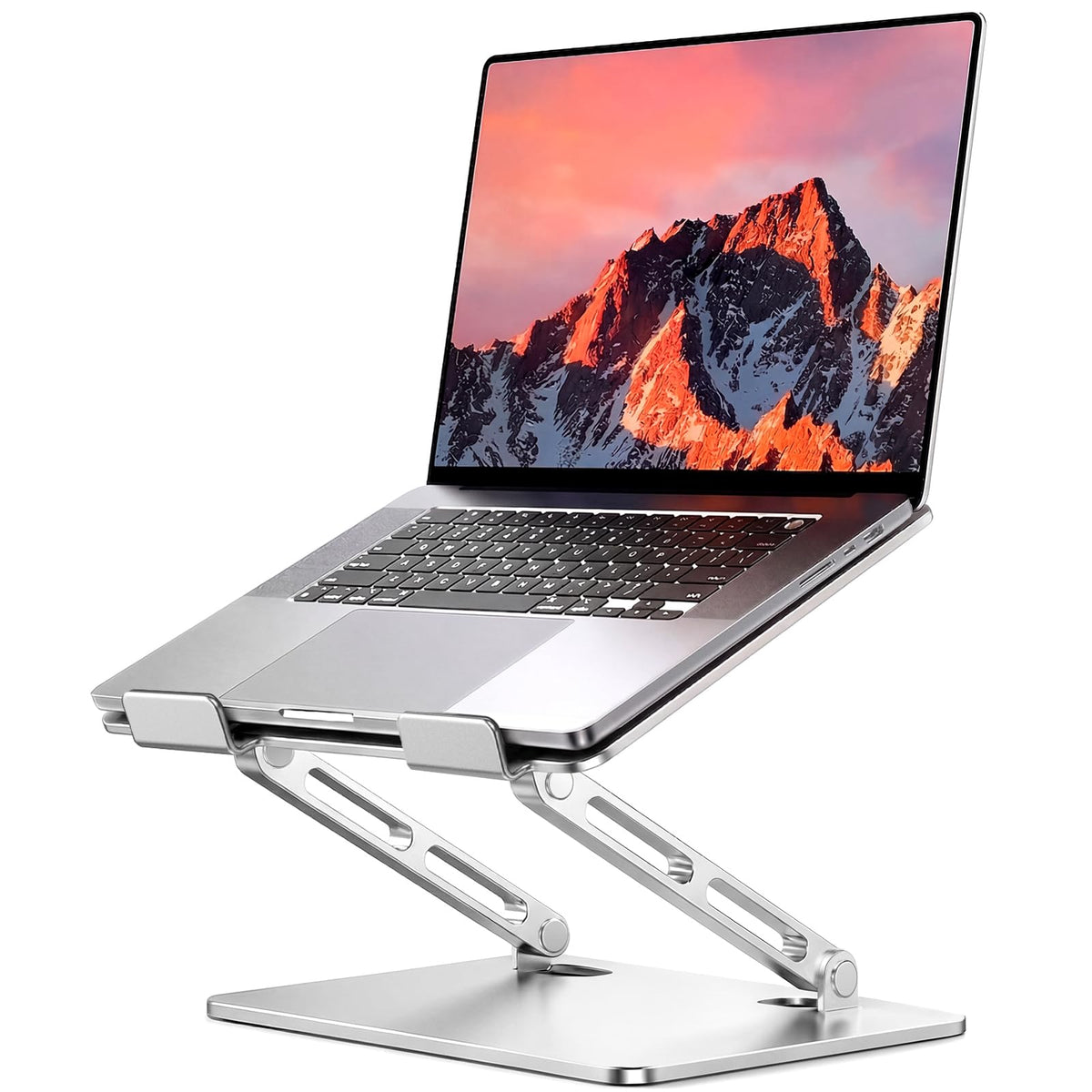 LOXP Adjustable Laptop Stand for Desk, Portable Airflow Laptop Riser Holder