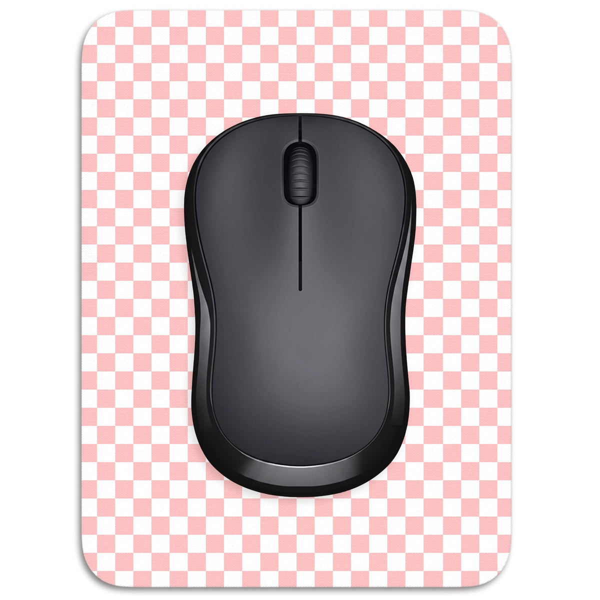 Small Mouse Pad, 6 x 8 Inch Thick Rubber Premium-Textured Non-Slip Portable & Washable Mini Mouse Mat for Women Men Wireless Laptops Keyboard Tray Gaming Work Computer Office Travel, Black
