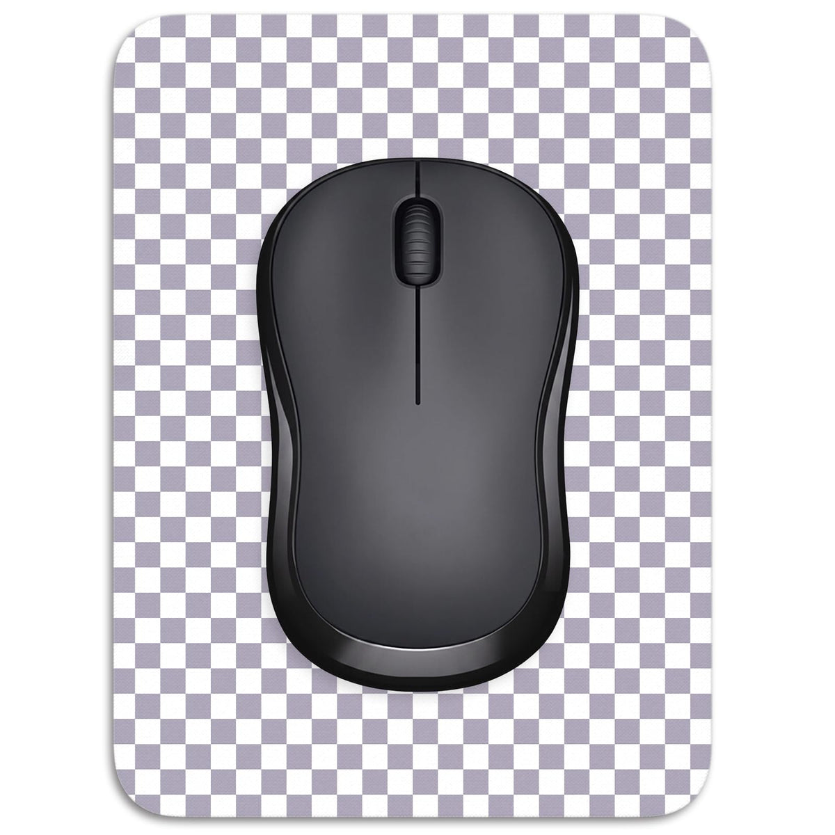 Small Mouse Pad, 6 x 8 Inch Thick Rubber Premium-Textured Non-Slip Portable & Washable Mini Mouse Mat for Women Men Wireless Laptops Keyboard Tray Gaming Work Computer Office Travel, Black