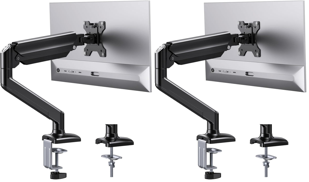 ErGear Single Monitor Arm, Fully Adjustable Monitor Mount for 13–34 Inch Screens, Fast Install Computer Monitor Stand with Tool-Free VESA Mount, Cable Management, Holds 19.8 lbs