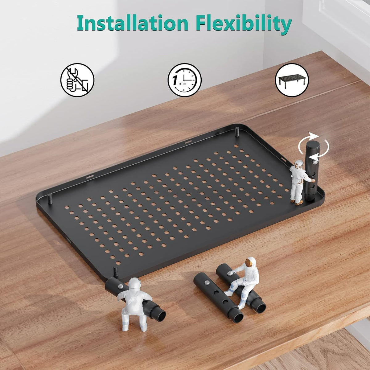 WALI Computer Monitor Stand for Desk, Adjustable Laptop Riser, up to 44 lbs