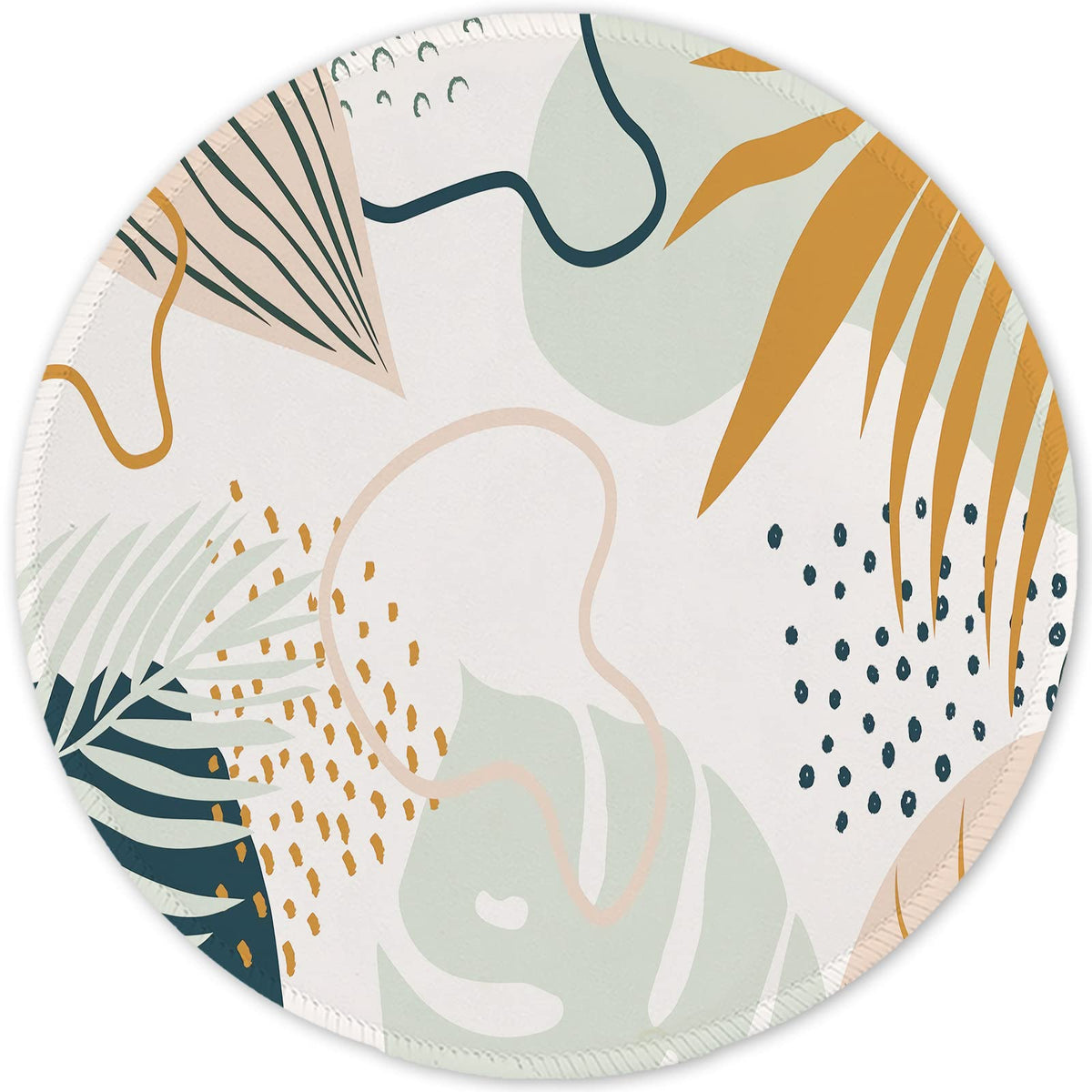 ITNRSIIET Marble Round Mouse Pad Pink Marble Customized Premium-Textured Washable Desktop Protection Mouse Mat with Non-Slip Rubber Base 7.87×7.87×0.12 inches, Pink Marble