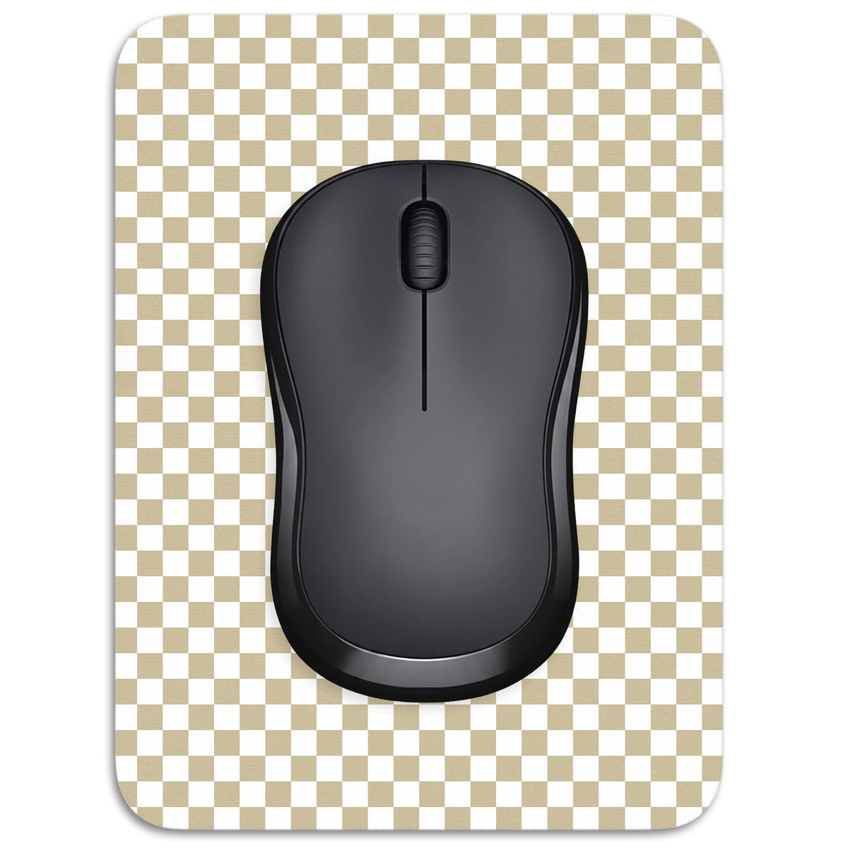 Small Mouse Pad, 6 x 8 Inch Thick Rubber Premium-Textured Non-Slip Portable & Washable Mini Mouse Mat for Women Men Wireless Laptops Keyboard Tray Gaming Work Computer Office Travel, Black