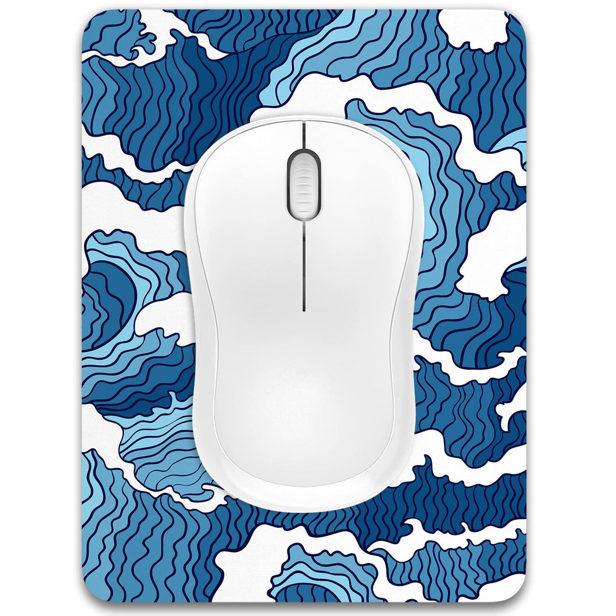 Small Mouse Pad, 6 x 8 Inch Thick Rubber Premium-Textured Non-Slip Portable & Washable Mini Mouse Mat for Women Men Wireless Laptops Keyboard Tray Gaming Work Computer Office Travel, Black