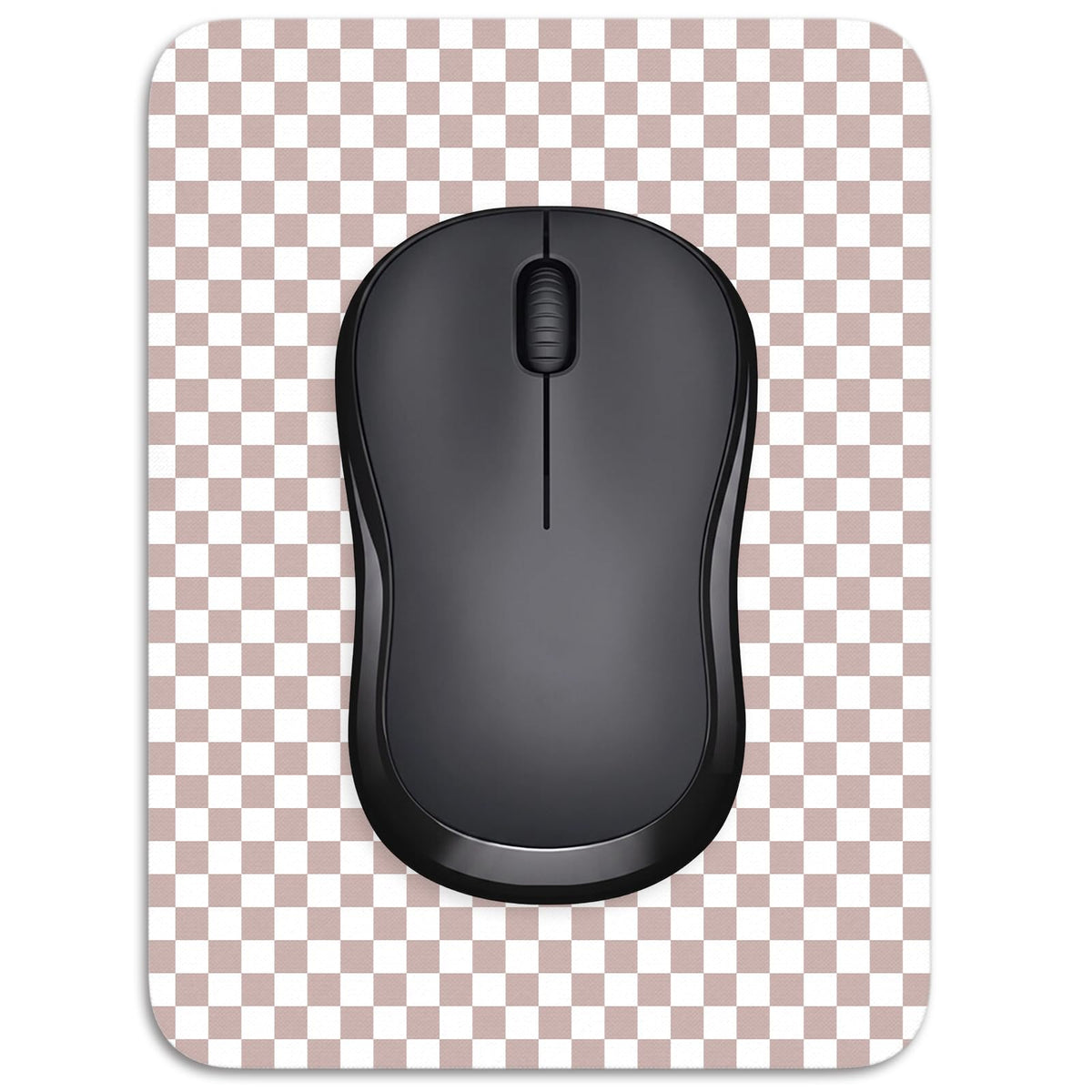 Small Mouse Pad, 6 x 8 Inch Thick Rubber Premium-Textured Non-Slip Portable & Washable Mini Mouse Mat for Women Men Wireless Laptops Keyboard Tray Gaming Work Computer Office Travel, Black